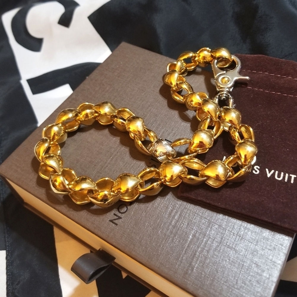 RARE LOUIS VUITTON Authentic 2013 MALLETAGE Chain Necklace - Picture 8 of 10